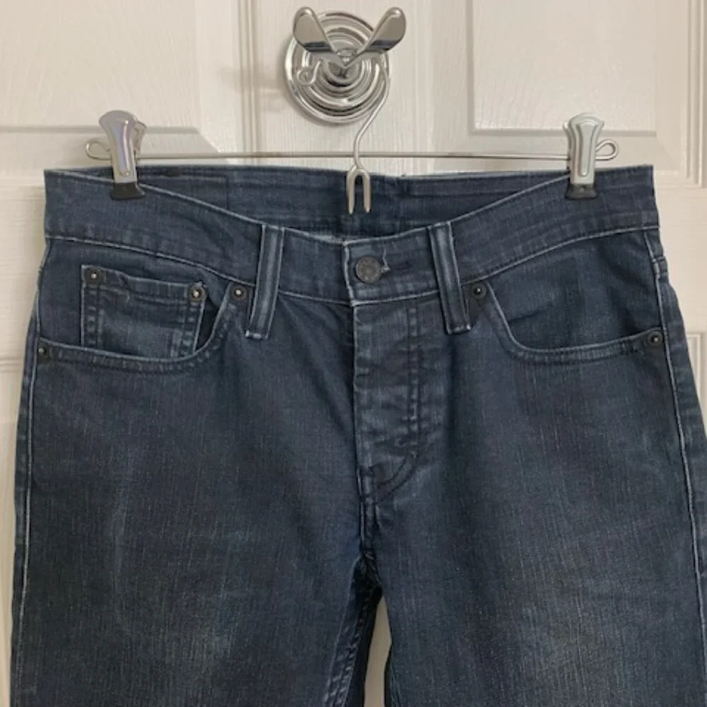 Men's LEVI'S 511 29x32 Skinny Slim Blue Black Jeans - Picture 2 of 9